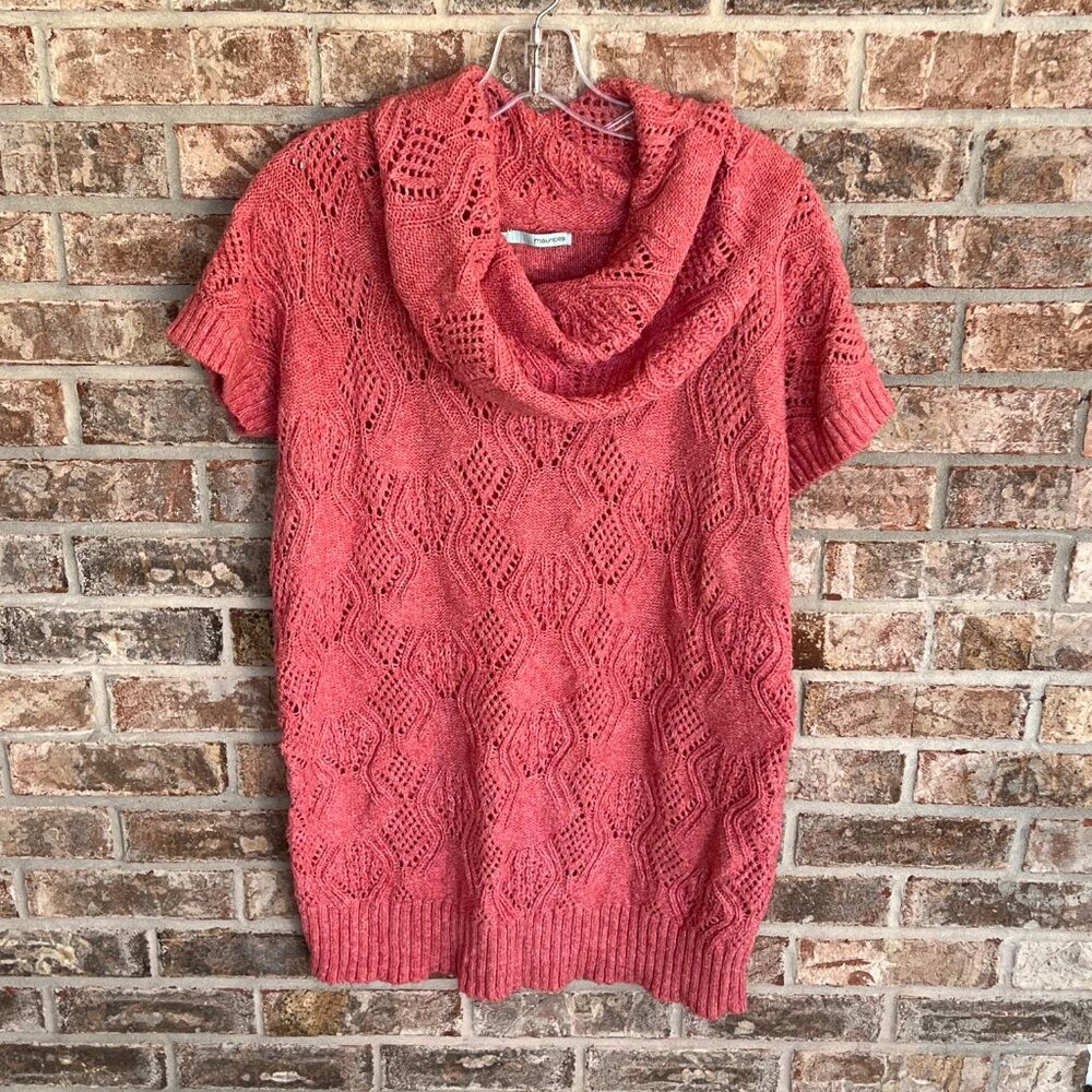 Maurices Rosy Pink Short Sleeve Sweater w/turtleneck